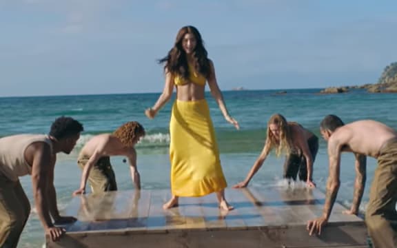 A screengrab from Lorde's new single called 'Solar Power'.