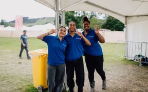 Rhythm and Vines employs about 100 waste management staff during the event.