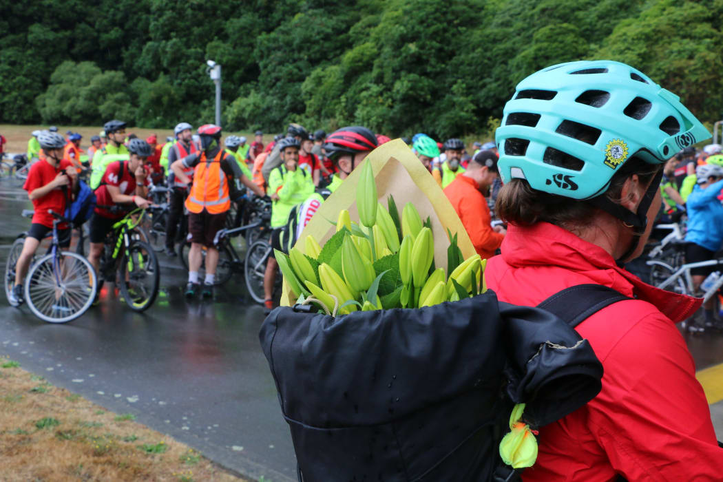 Cyclists on Brent Norriss memorial ride