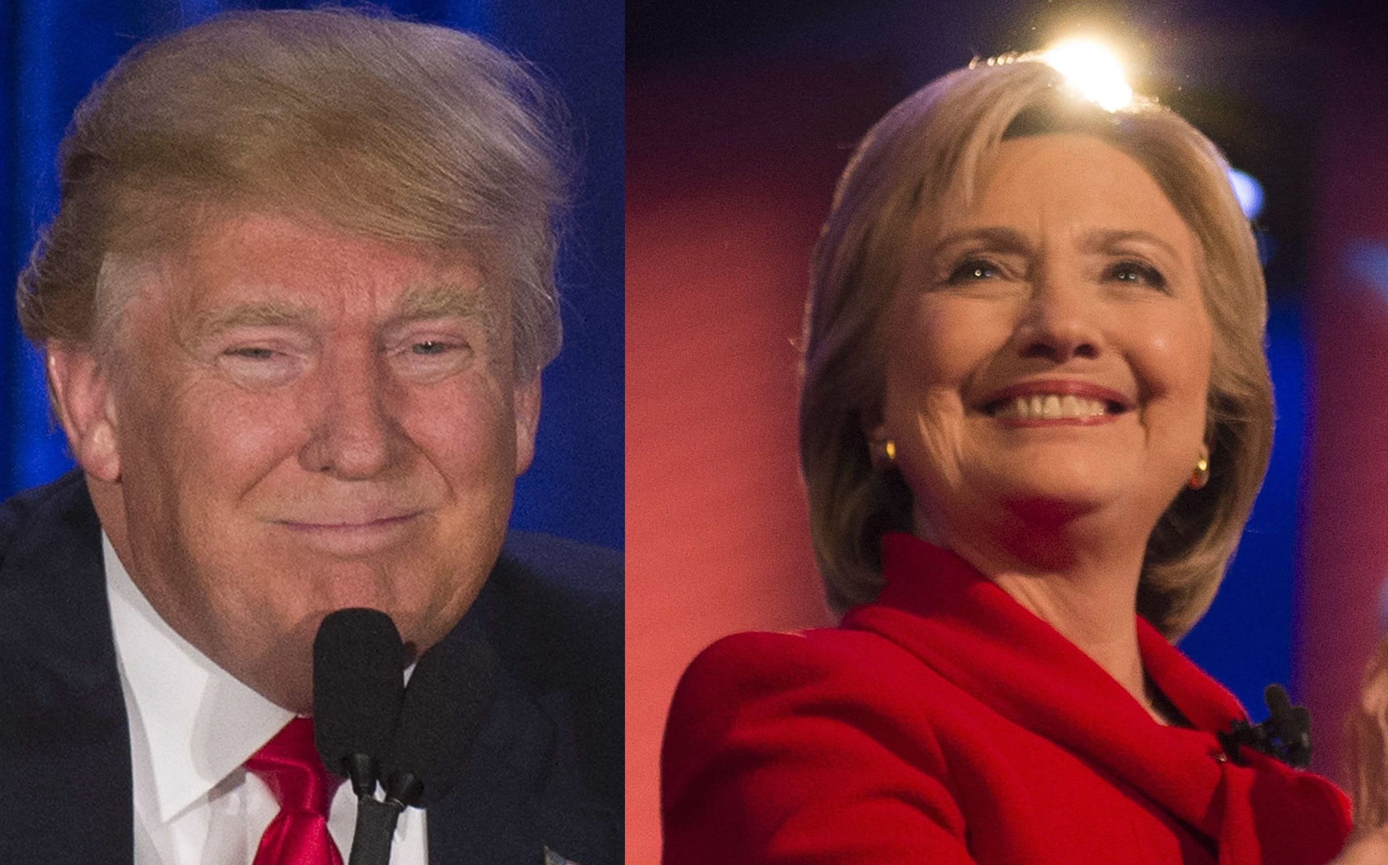 Donald Trump and Hillary Clinton