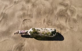 Ken Fergusson found the bottle at Ninety Mile Beach.