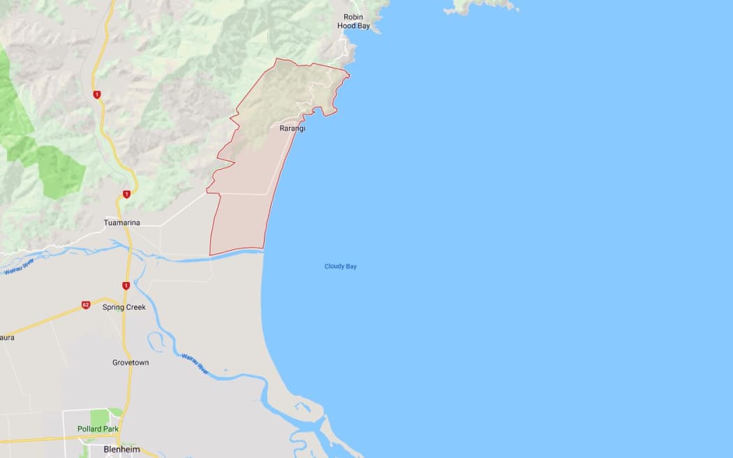 Rarangi is on the coast north of Blenheim.