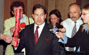 Winston Peters leads a cabinet walkout