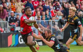 Sevu Reece made his Super Rugby debut for the Crusaders against the Chiefs on March 9.