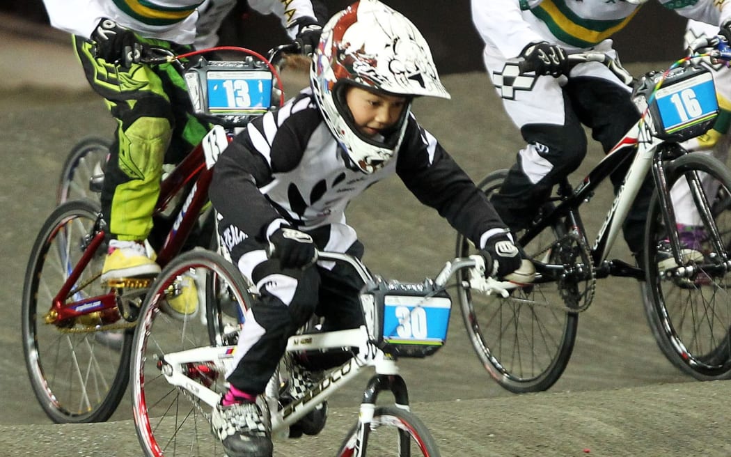 Sacha Earnest competing at the 2013 World Champs in Auckland.