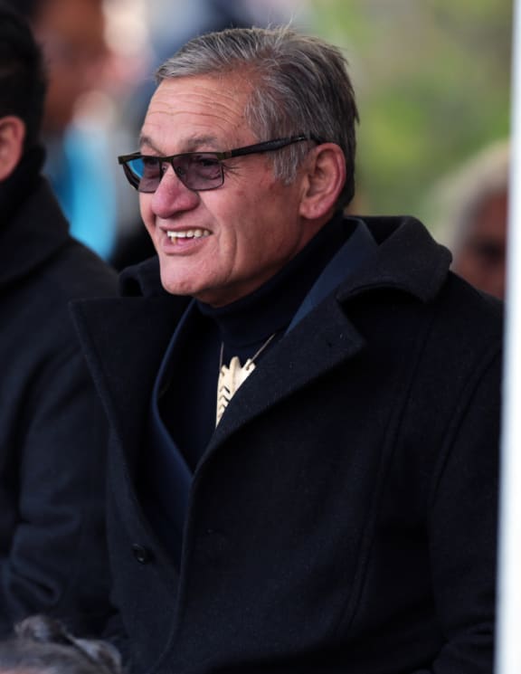 Maori King Tuheitia Paki at Ranana marae in Whanganui.