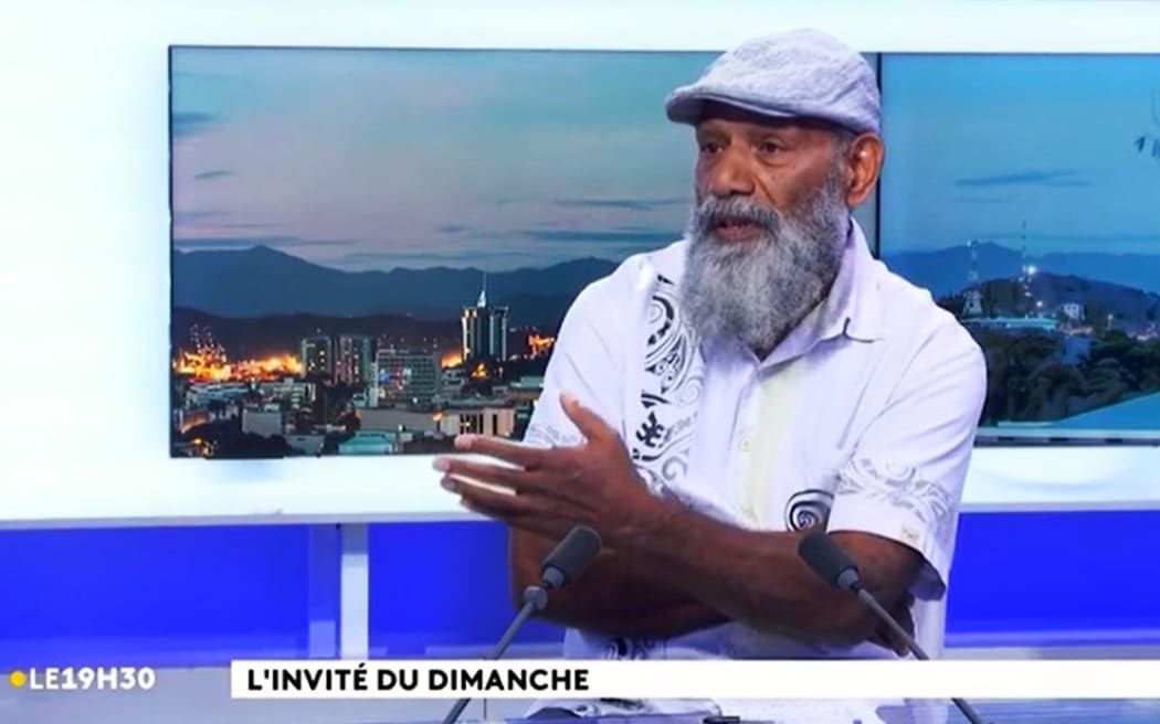 PALIKA spokesman Charles Washetine interview on NC la 1ère, Sunday 17 November 2024 - PHOTO screenshot NC la 1ère