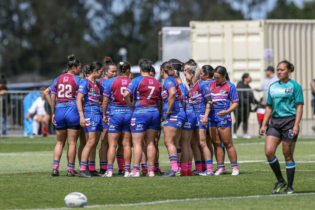 Akarana during the NZRL Premiership match between the Akarana Falcons Women and Canterbury Bulls Women, NZRL Premiership held at Bruce Pulman Park, Auckland, New Zealand. 17 October 2020. Copyright Photo: Shane Wenzlick / www.photosport.nz