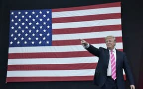 trump and flag