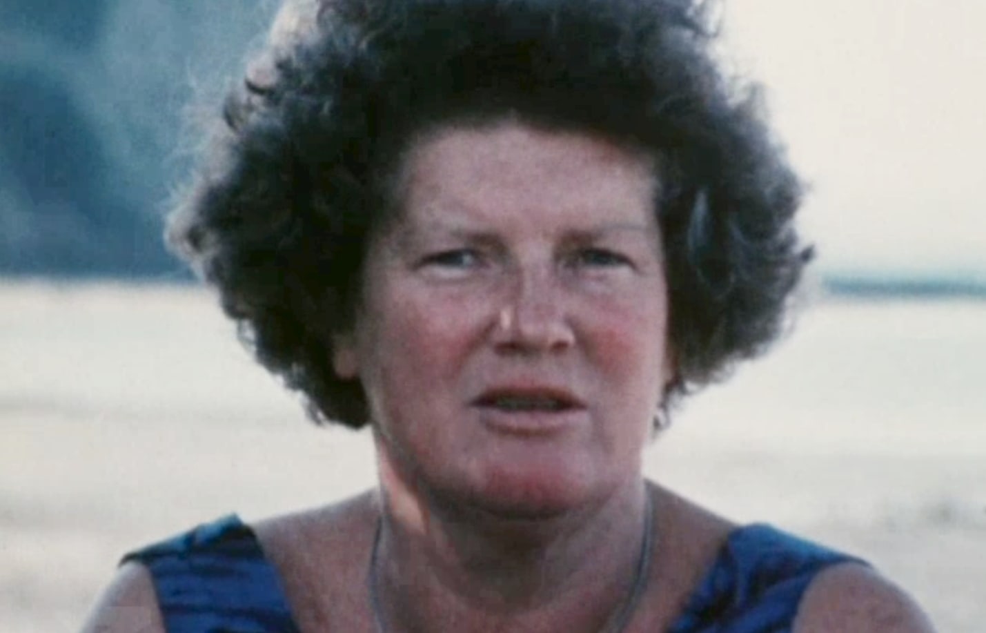 Screen shot of Janet Frame from 1975 television documentary