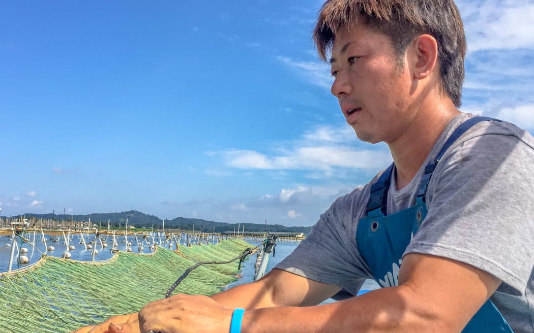 Seaweed farmer Futoshi Aizawa is frustrated over an upcoming release of nuclear wastewater into the ocean he works in.