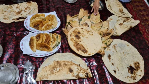 Shookria Basir says bread products like chive bolani were a mainstay at iftar.