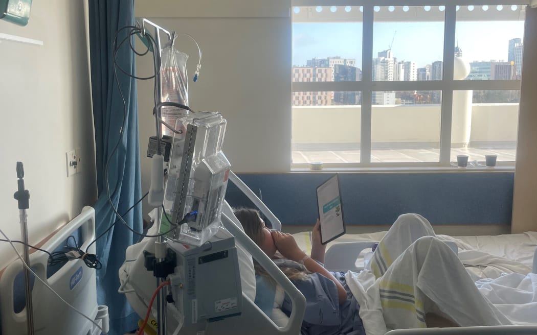 India Teague-Stockman recovering from surgery.