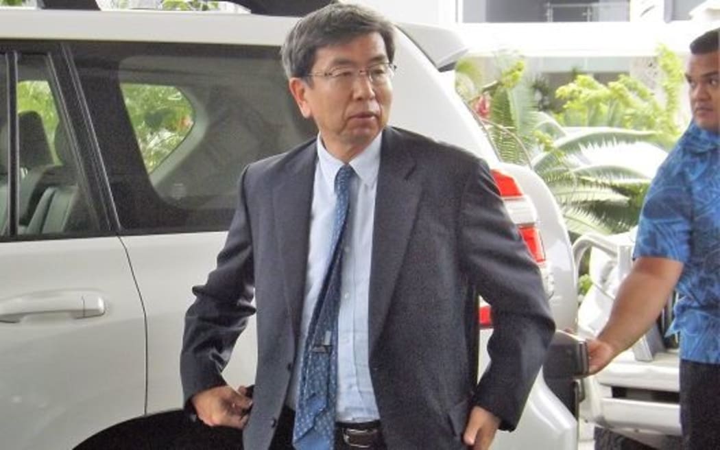 ADB President, Takehako Nako, arrives in Samoa