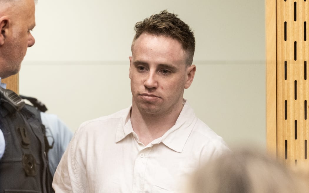 Cody Boyes appearing on a murder charge in the Christchurch High Court on Tuesday, 30 September 2025