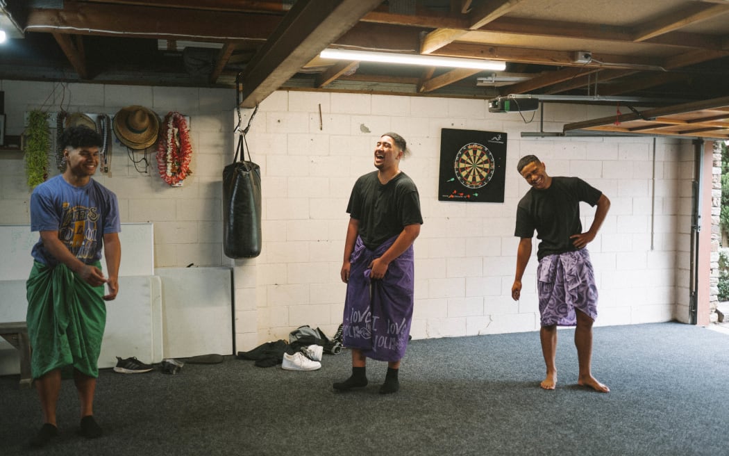 Performers at the Christchurch Samoan dance academy Tama Mai Saute