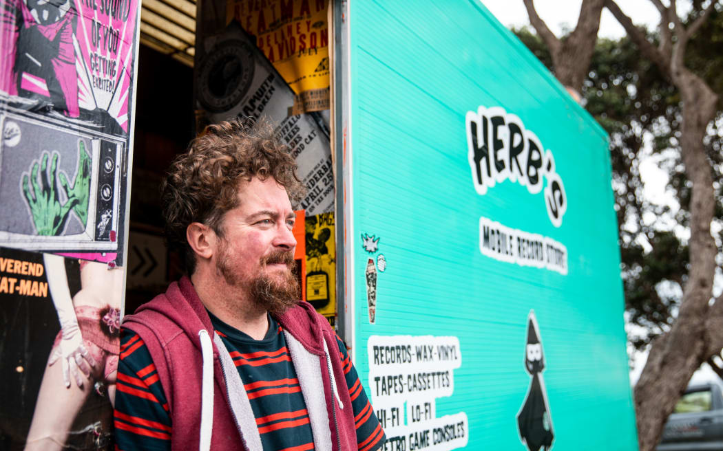 Benjamin James from Herb's Mobile Record Store