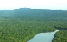 Vailala River, Gulf Province, Papua New Guinea, an area where Mayur Resources claims there is a lot of coal.