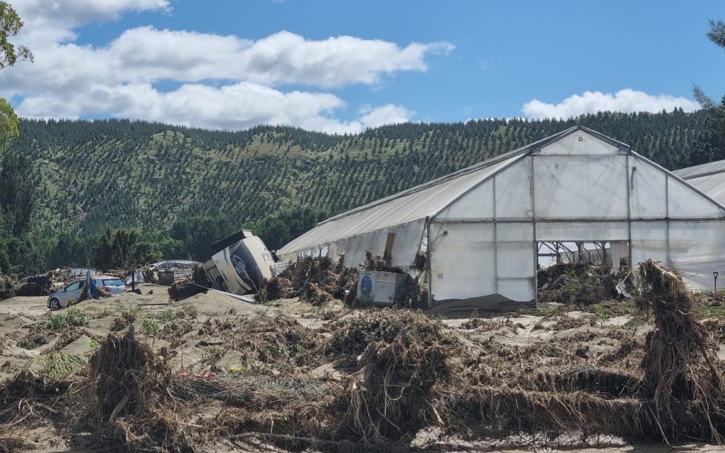 Flood damage in the Esk Valley in Hawke’s Bay.