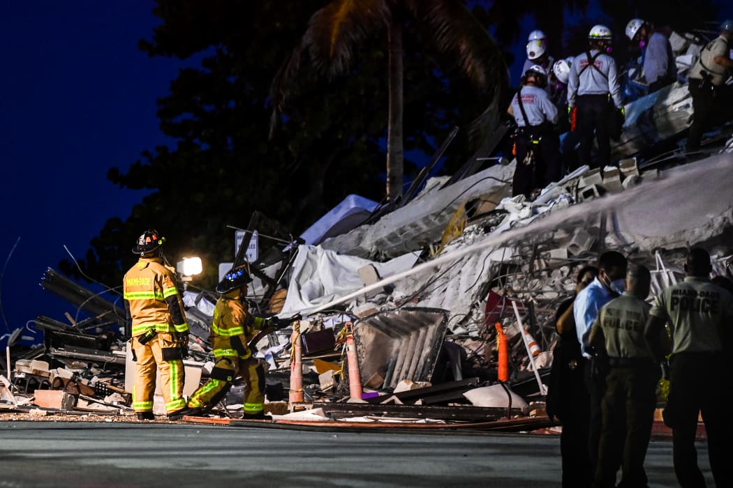 Search and Rescue personnel worked throughout the night searching for survivors