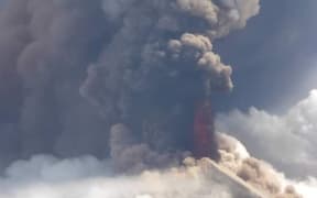 Mt Ulawun started erupting at about eight in the morning, local time.