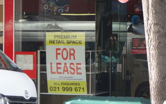 Some prime retail spots on Dunedin's main street remain empty.