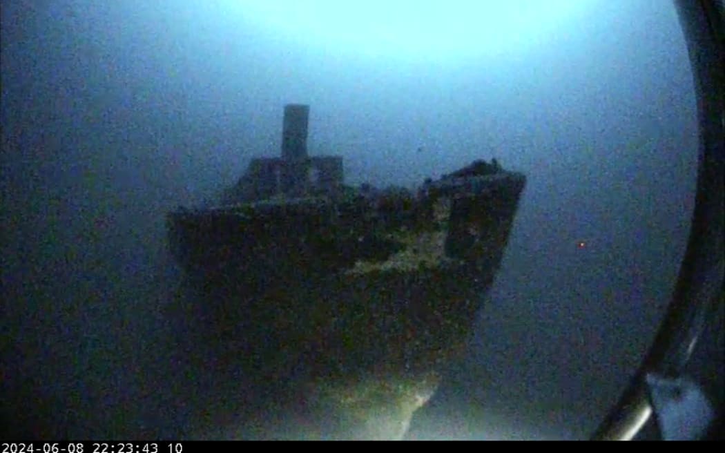 Searchers found the wreck, largely intact and sitting upright on the sea floor, 170m below the surface.