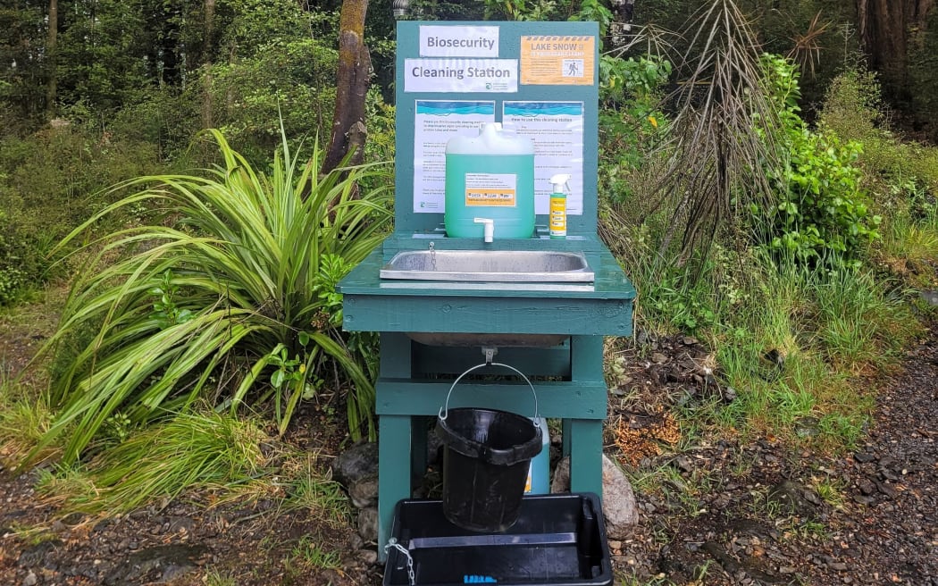 Cleaning station Coldwater Hut