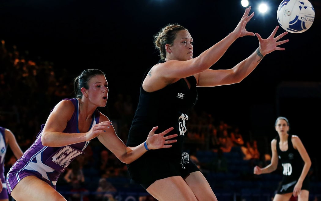 Silver Fern Cathrine Latu is still recovering a from a calf injury suffered at the Glasgow Commonwwealth Games.