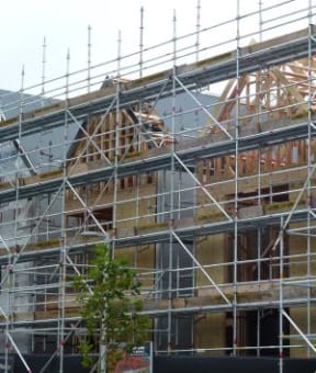 New housing under construction at Hobsonville Point in Auckland