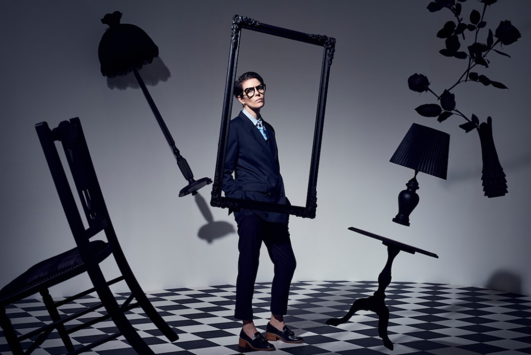 Karen Walker on Babou Campaign set AW 17