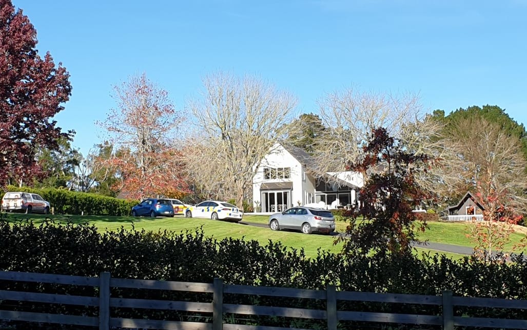 Two people were located deceased following a fire at the house on Mahoenui Valley Road, Coatesville,
