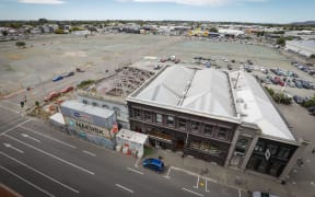 The last building left on the site, the NG building