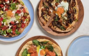 Brunch pizzas