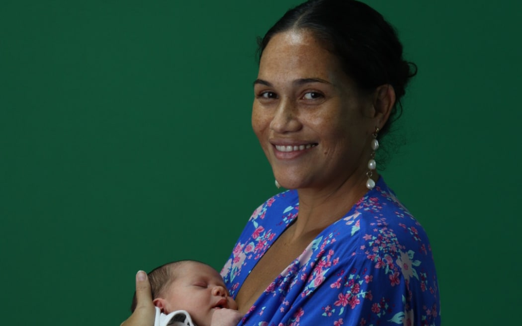 Hinamoeura Cross and baby Marunui, born March 5th 2023.