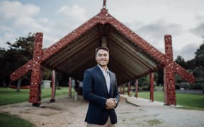 Far North Mayor Moko Tepania at Waitangi Treaty grounds.