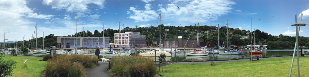 An artist's impression of the proposed Oruku Landing development on Whangārei's Town Basin