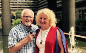 Sasha Holden and her father Lyell Beard