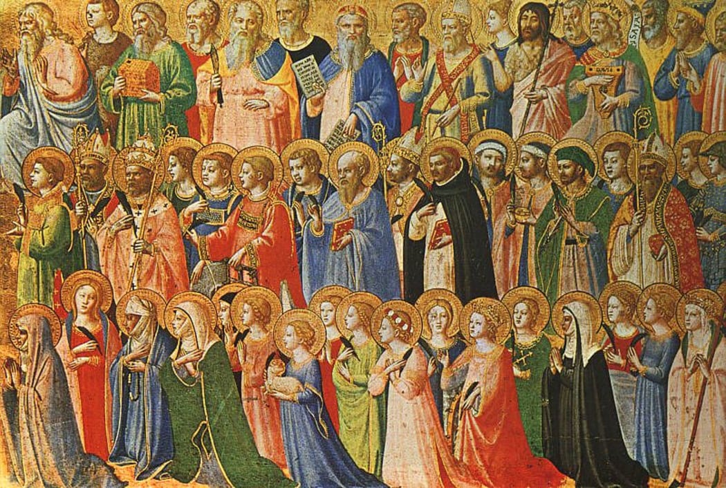 The Forerunners of Christ with Saints and Martyrs - Fra Angelico (1420s)