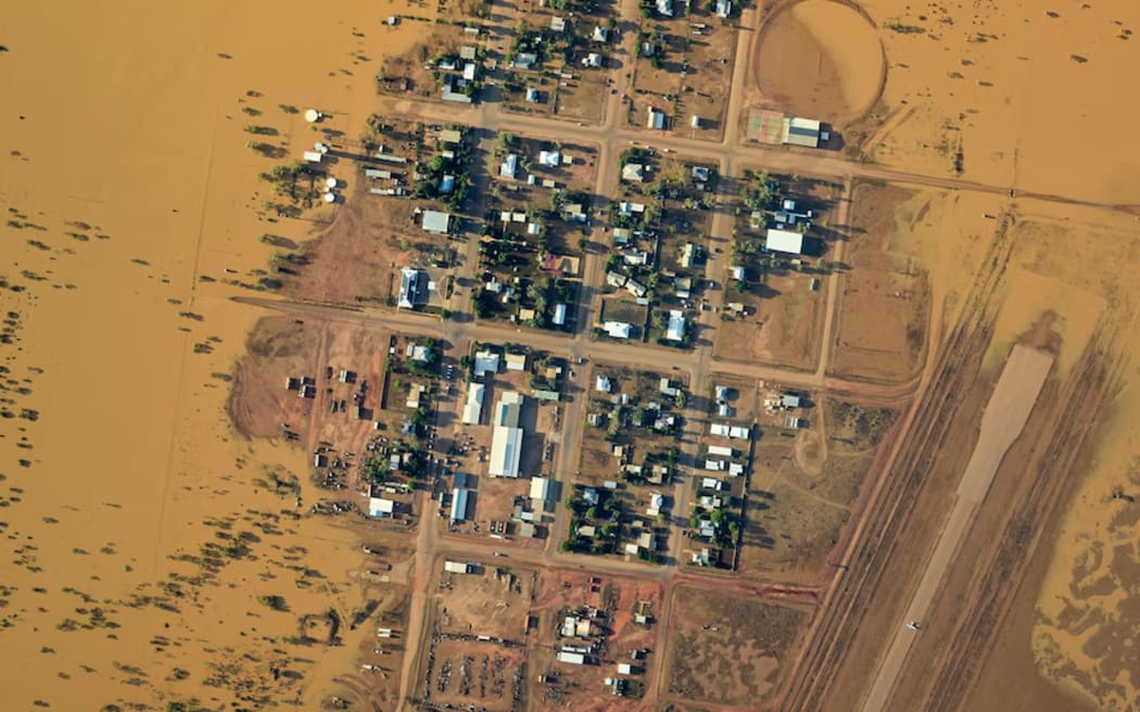 Towns and stations across central and south-west Queensland remain islands.