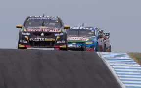 Jamie Whincup in action at Phillip Island
