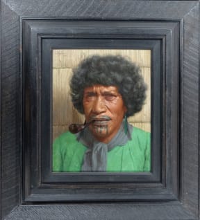 CF Goldie's 1916 painting 'In Doubt', depicting Arawa Chieftainess Maramena Wiari