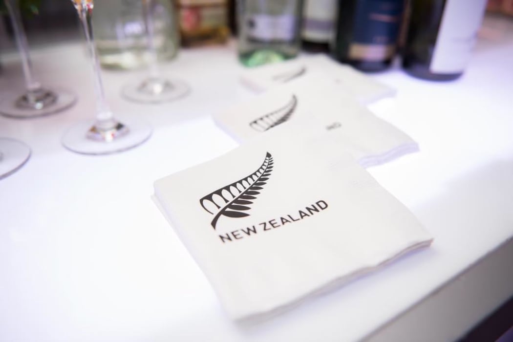 NZ-branded napkins at the Washington gala.