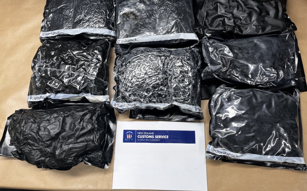Methamphetamine seizure at Auckland Airport  - in US woman's luggage
