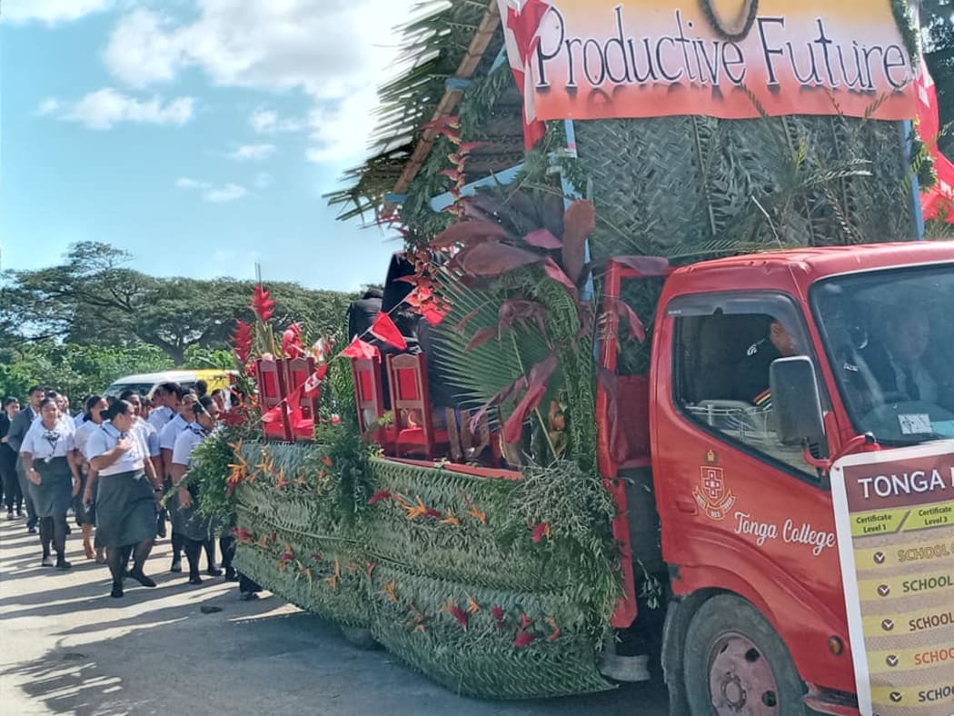 TIHE float created by the School of Tourism