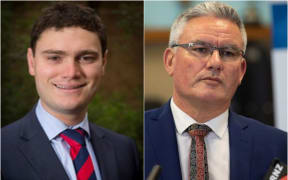Taxpayers' Union executive director Jordan Williams, left, and Crown-Māori Relations Minister Kelvin Davis.