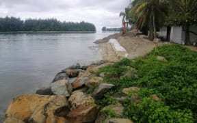 Erosion control work at Avana Harbour