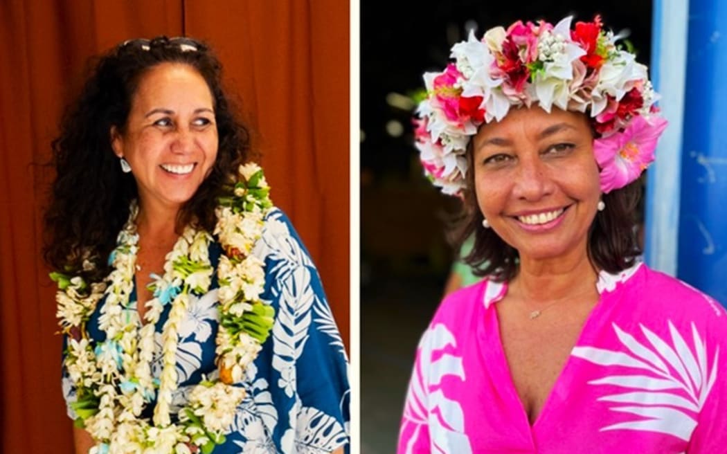Winners: pro-independence Mereana Reid-Arbelot, pro-autonomy Nicole Sanquer -  PHOTO Polynésie la 1ère