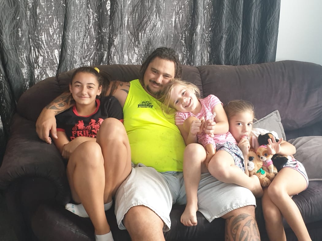 (From left) Harley Pomeroy with his daughters Jasmine, Rhyana and Amber-Rose.