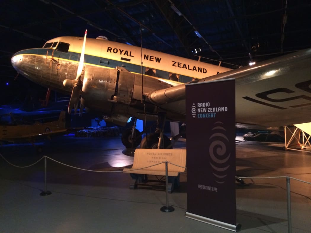 RNZ Concert moves into the Air Force Museum of New Zealand, Wigram, for a live broadcast of the Christchurch Symphony Orchestra